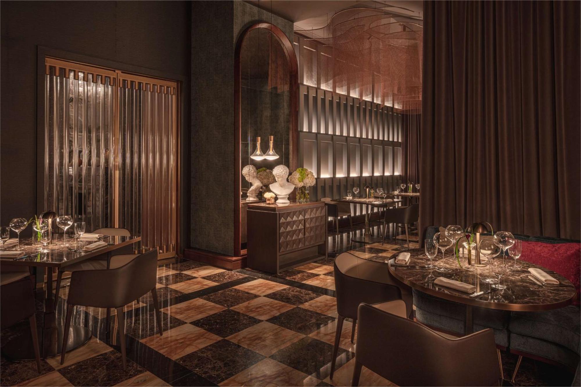 Anantara Palazzo Naiadi Hotel Rome Bagian luar foto The interior of the restaurant