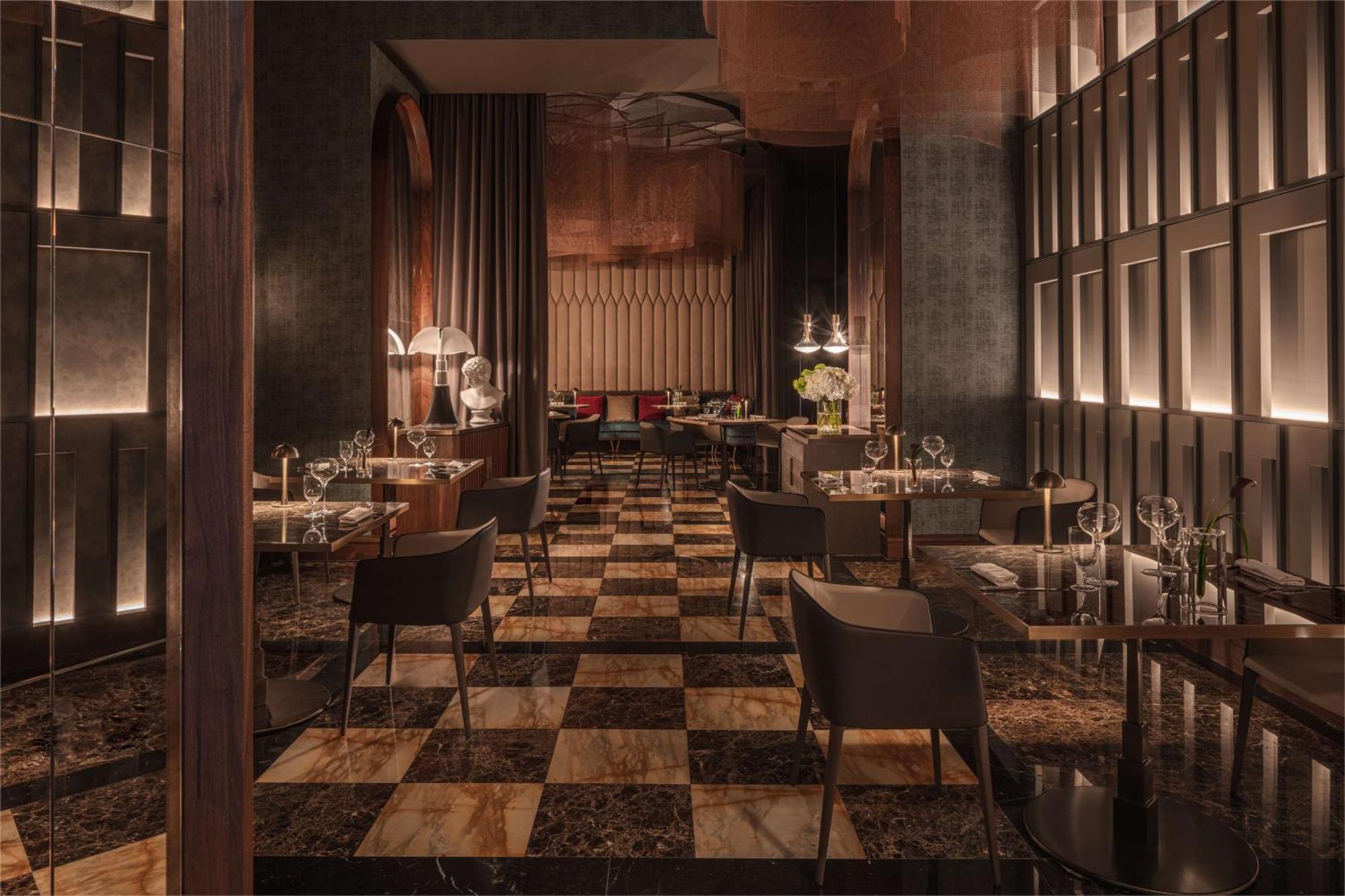 Anantara Palazzo Naiadi Hotel Rome Bagian luar foto The interior of the restaurant